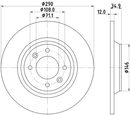 MINTEX MINTEX MDC2268 1x MINTEX MDC2268 Brake Disc 