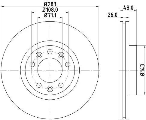 MINTEX MINTEX MDC2278C 1x MINTEX MDC2278C Brake Disc 