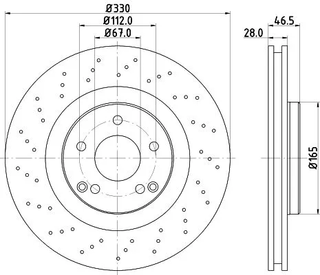 1x  MINTEX Brake Disc