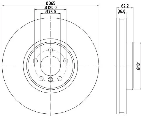 MINTEX MINTEX (MDC2330) 1x  MINTEX Brake Disc 