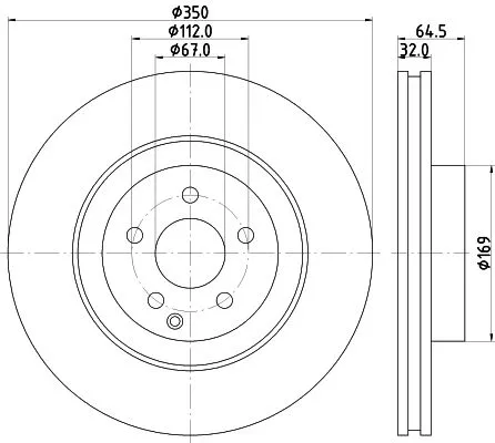 1x  MINTEX Brake Disc