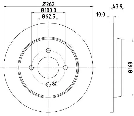 1x  MINTEX Brake Disc