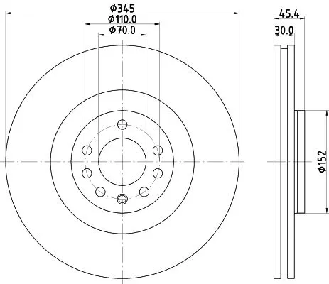 MINTEX MINTEX MDC2385 1x MINTEX MDC2385 Brake Disc 