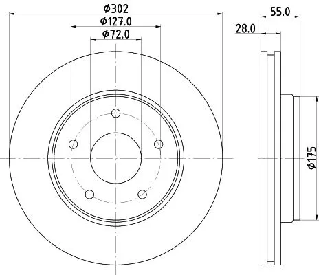 MINTEX MINTEX MDC2496 1x MINTEX MDC2496 Brake Disc 