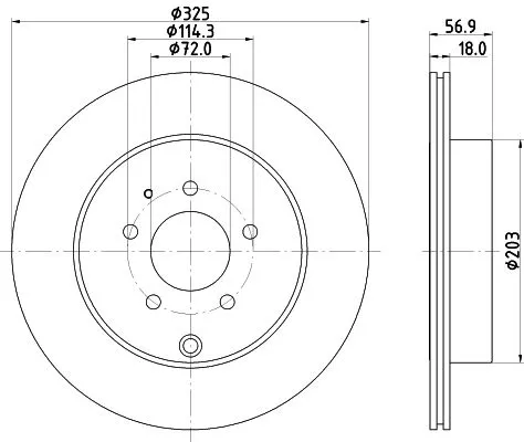 1x  MINTEX Brake Disc