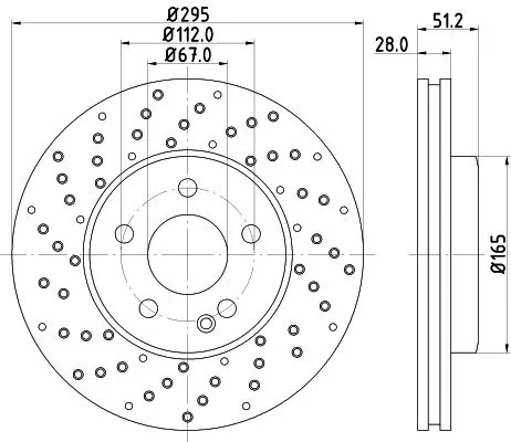 MINTEX MINTEX (MDC2539) 1x  MINTEX Brake Disc 