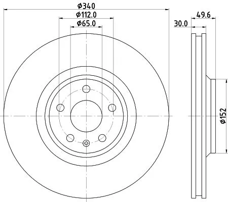 MINTEX MINTEX (MDC2546) 1x  MINTEX Brake Disc 