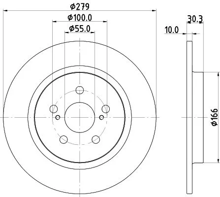 MINTEX MINTEX MDC2553 1x MINTEX MDC2553 Brake Disc 