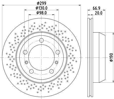 MINTEX MINTEX (MDC2556) 1x  MINTEX Brake Disc 