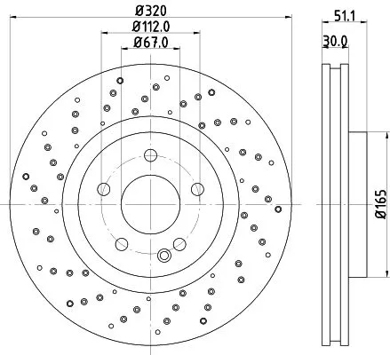 MINTEX MINTEX MDC2569 1x MINTEX MDC2569 Brake Disc 