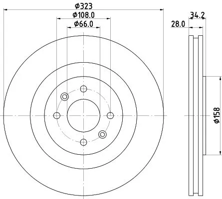 MINTEX MINTEX (MDC2599) 1x MINTEX MDC2599 Brake Disc 