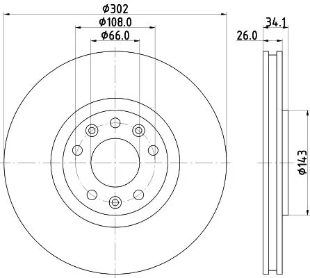 MINTEX MINTEX MDC2609 1x MINTEX MDC2609 Brake Disc 