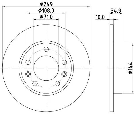 MINTEX MINTEX MDC2617 1x MINTEX MDC2617 Brake Disc 