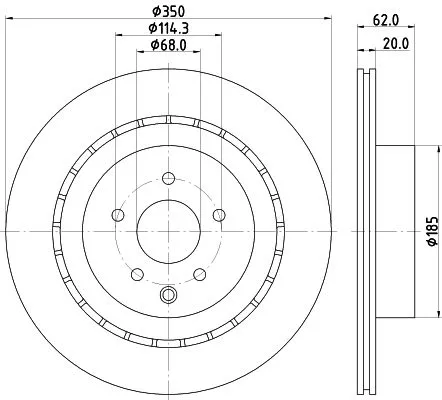 1x  MINTEX Brake Disc
