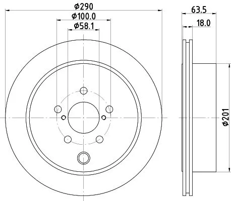 1x  MINTEX Brake Disc