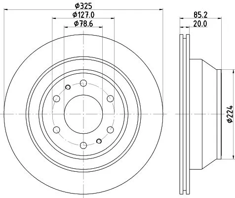 MINTEX MINTEX (MDC2645) 1x  MINTEX Brake Disc 