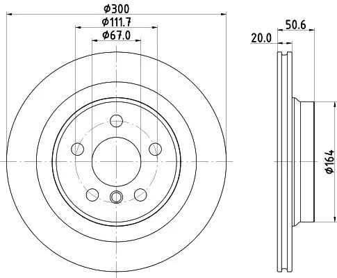 1x  MINTEX Brake Disc
