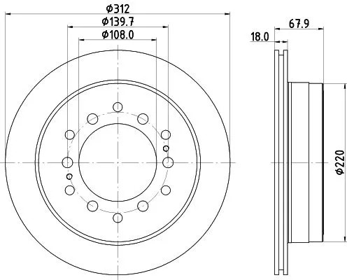 MINTEX MINTEX (MDC2687) 1x  MINTEX Brake Disc 