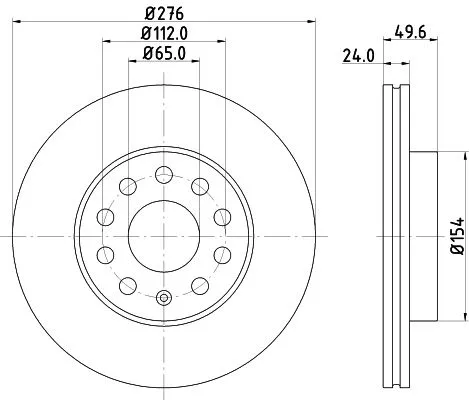 1x  MINTEX Brake Disc