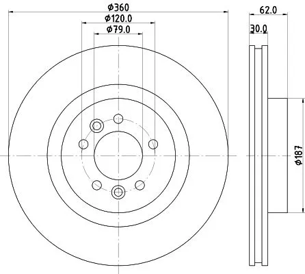 1x  MINTEX Brake Disc