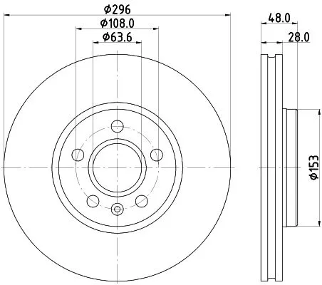 1x  MINTEX Brake Disc