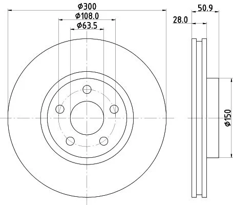 1x  MINTEX Brake Disc