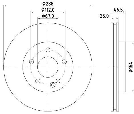 1x  MINTEX Brake Disc