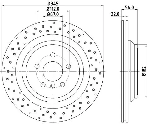 1x  MINTEX Brake Disc