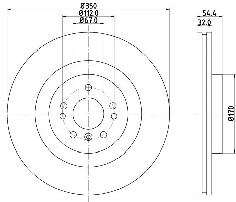 MINTEX MINTEX (MDC2782C) 1x  MINTEX Brake Disc MDC2782C 350 