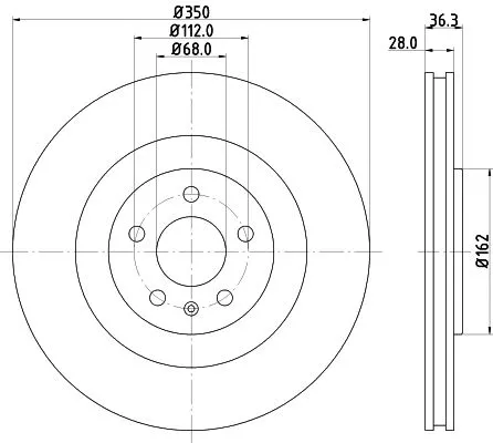 1x  MINTEX Brake Disc