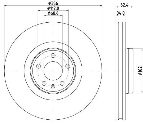 MINTEX MINTEX (MDC2819C) 1x  MINTEX Brake Disc 