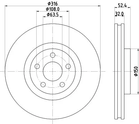MINTEX MINTEX (MDC2820C) 1x  MINTEX Brake Disc 