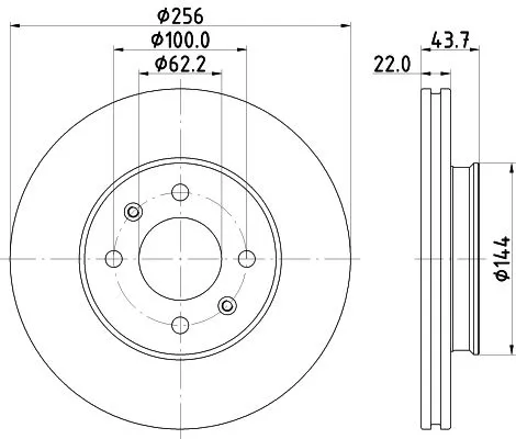 MINTEX MINTEX (MDC2872C) 1x  MINTEX Brake Disc 