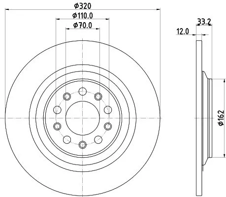 1x  MINTEX Brake Disc