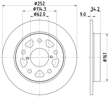 MINTEX MINTEX (MDC2882C) 1x  MINTEX Brake Disc 