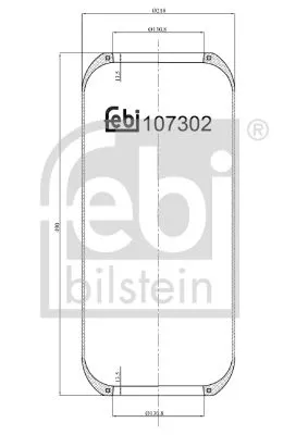 FEBI BILSTEIN FEBI BILSTEIN 107302 Febi Air Bag Suspension Spring For Iveco Eurostar Eurotech Mh Eurotech Mp S 