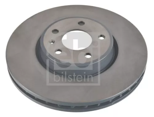 2x Febi Front Internally Vented Brake Disc For Audi A4 A4 Allroad A5 A6 A6