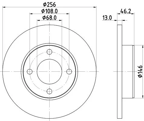 MINTEX MINTEX MDC295 1x MINTEX MDC295 Brake Disc 