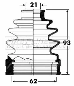FIRST LINE FIRST LINE FCB2823  FIRST LINE Drive Shaft Cv Boot Kit 