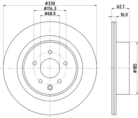 MINTEX MINTEX (MDC2971C) 1x  MINTEX Brake Disc 