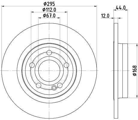 1x  MINTEX Brake Disc