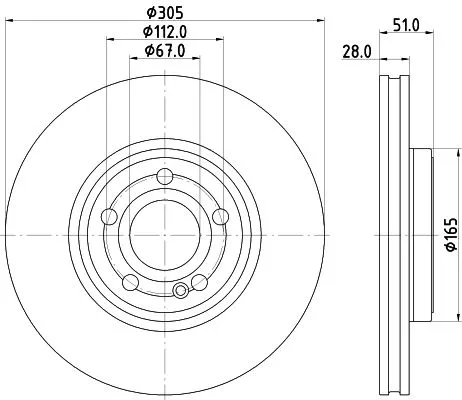 1x  MINTEX Brake Disc