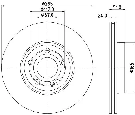 1x  MINTEX Brake Disc