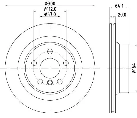 MINTEX MINTEX (MDC3009C) 1x  MINTEX Brake Disc 