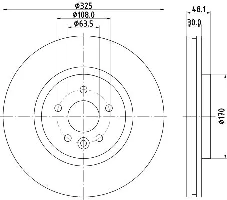 1x  MINTEX Brake Disc