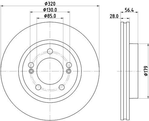 MINTEX MINTEX (MDC3017C) 1x  MINTEX Brake Disc 