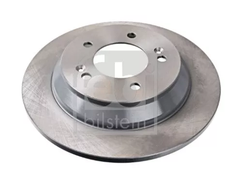 2x Febi Rear Solid Brake Disc For Hyundai Kia Carens Kona Seltos Soul