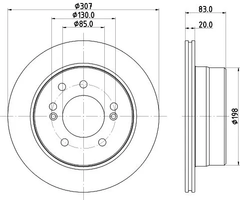 1x  MINTEX Brake Disc