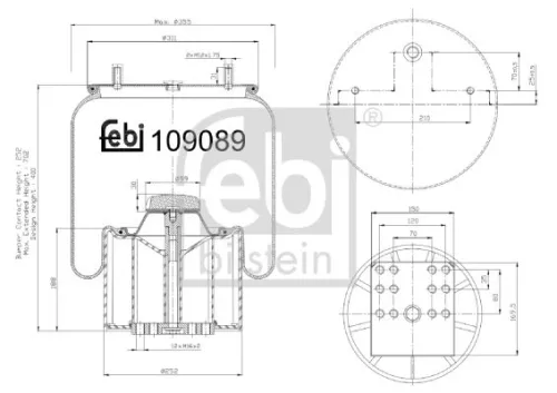 FEBI BILSTEIN FEBI BILSTEIN 109089 Febi Air Bag Suspension Spring 