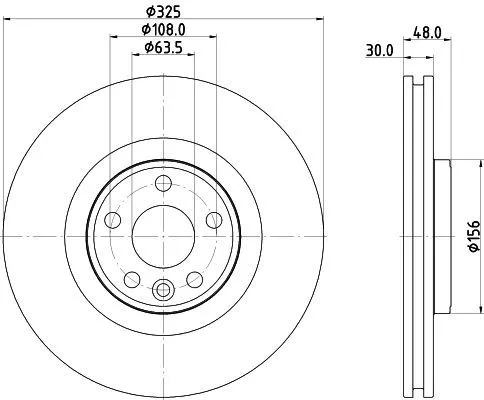 1x  MINTEX Brake Disc